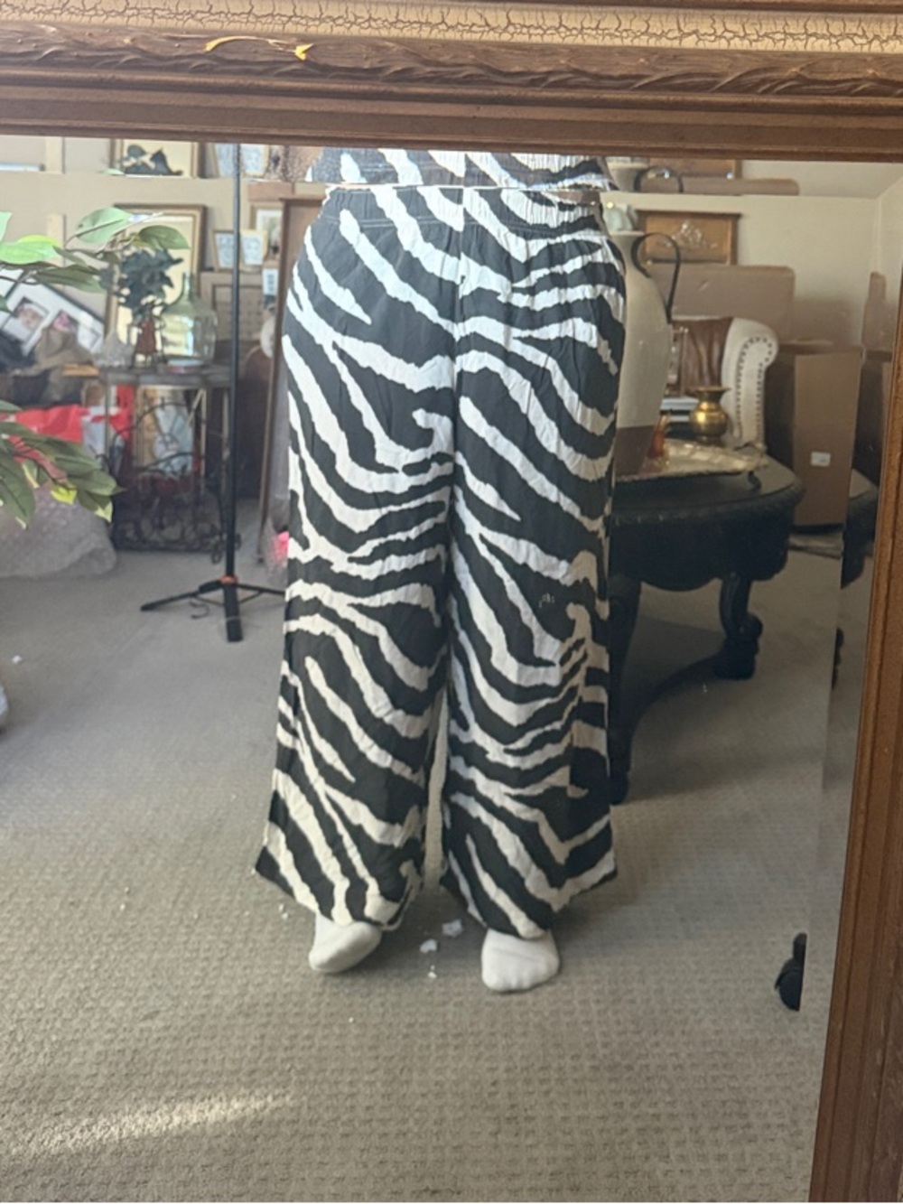 A30 Classic Zebra Stripe Wide Leg H&M Pants